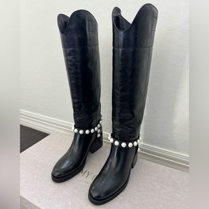 Jimmy Choo Leather Knee-High Boots